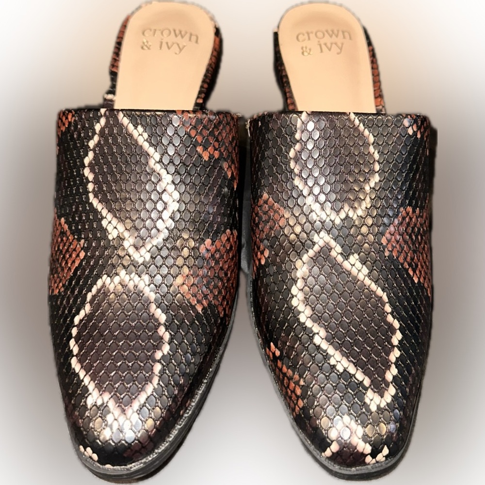 NEW. Crown and Ivey Kelsey mules